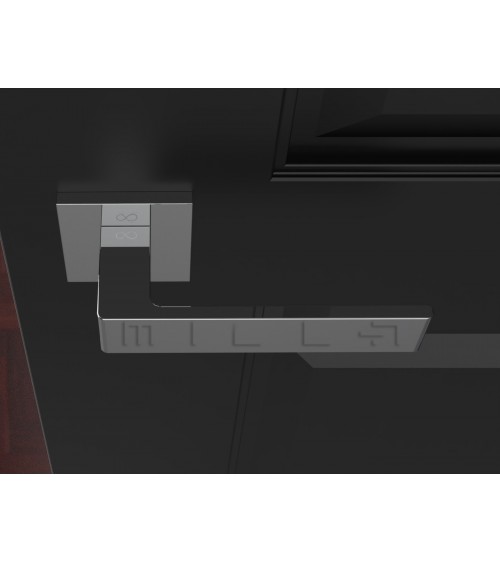 Poignée de porte chrome poli Apollo poignée design