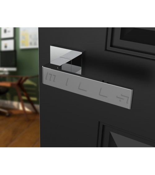 Poignée de porte chrome poli Apollo poignée design