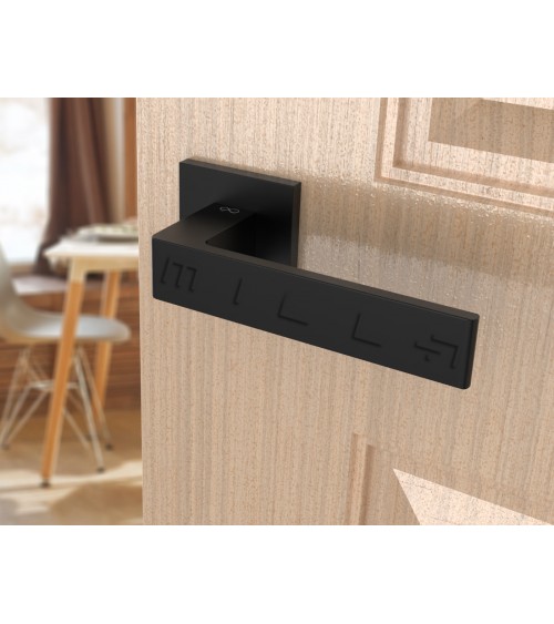 Poignée de porte noire Apollo poignée design