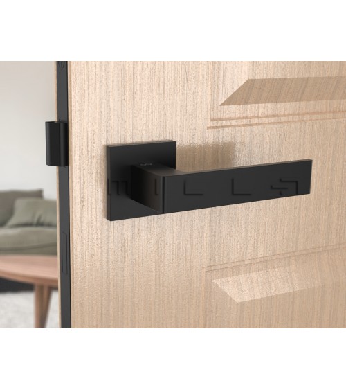 Poignée de porte noire Apollo poignée design