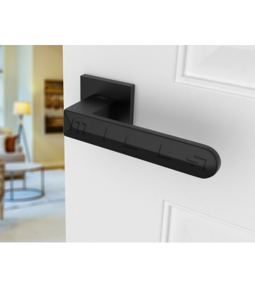 Poignée de porte carré contemporaine en Zamak Bohema -  poignée design