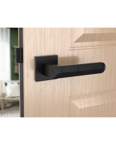 Poignée de porte carré contemporaine en Zamak Bohema -  poignée design