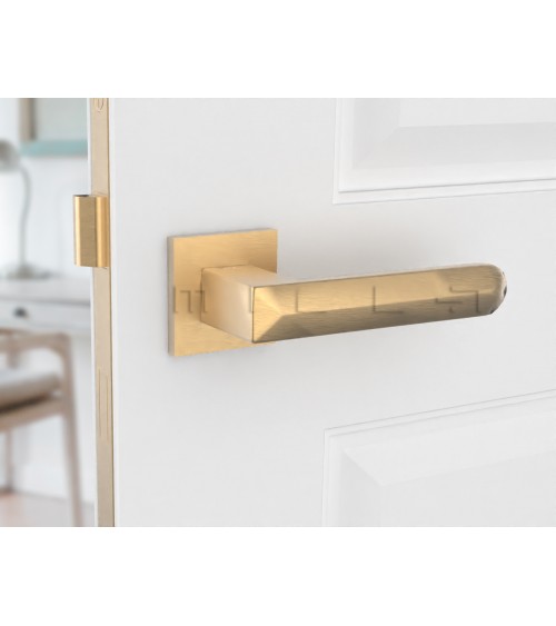 Poignée de porte carré contemporaine en Zamak Bohema -  poignée design