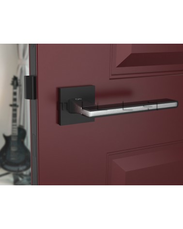 Poignée de Porte Noire NICOLA carré