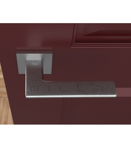 Poignée de porte chrome brossé Shark -  poignée design