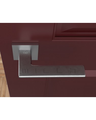 Poignée de porte chrome brossé Shark