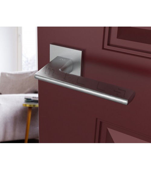 Poignée de porte chrome brossé Shark -  poignée design
