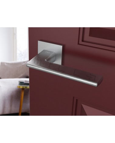 Poignée de porte chrome brossé Shark
