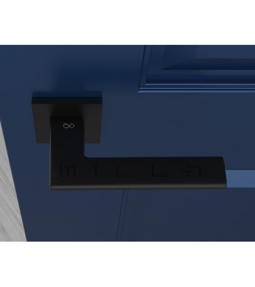 Poignée de porte noire Shark -  poignée design