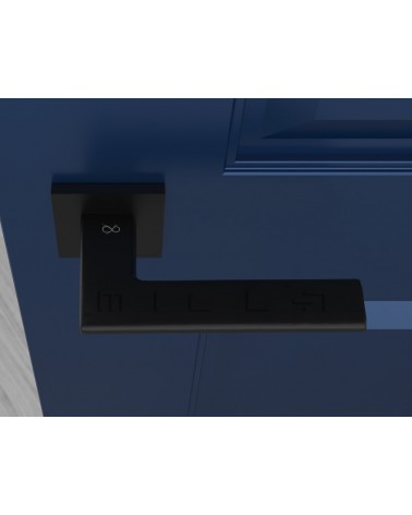 Poignée de porte noire Shark -  poignée design