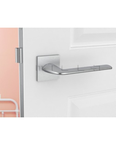 Poignée de porte style classique STINGER poignée design vue de face montée sur une porte