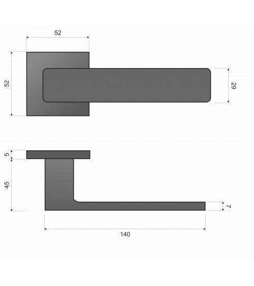 Poignée de Porte Line Imperia -  quincaillerie design
