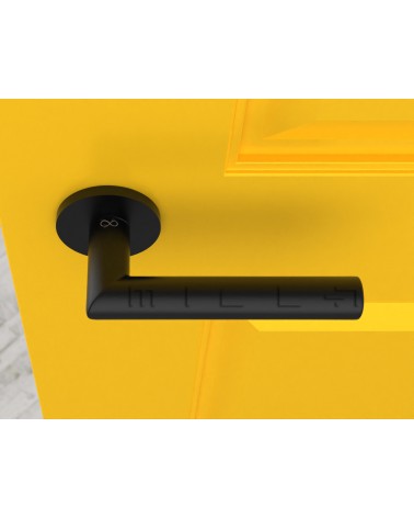 Poignée de Porte noire Line Ronda Ronde -  poignée design