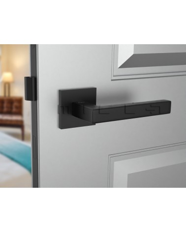 Poignée de Porte noire Line STELLA Q -  poignée design