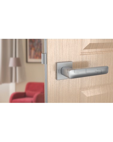 Poignée de Porte Chrome brossé Line STELLA Q -  poignée design