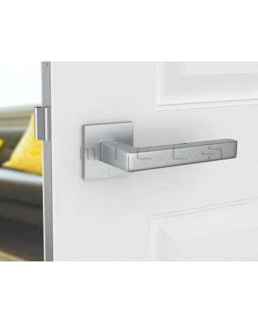 Poignée de Porte Chrome brossé Line STELLA Q -  poignée design