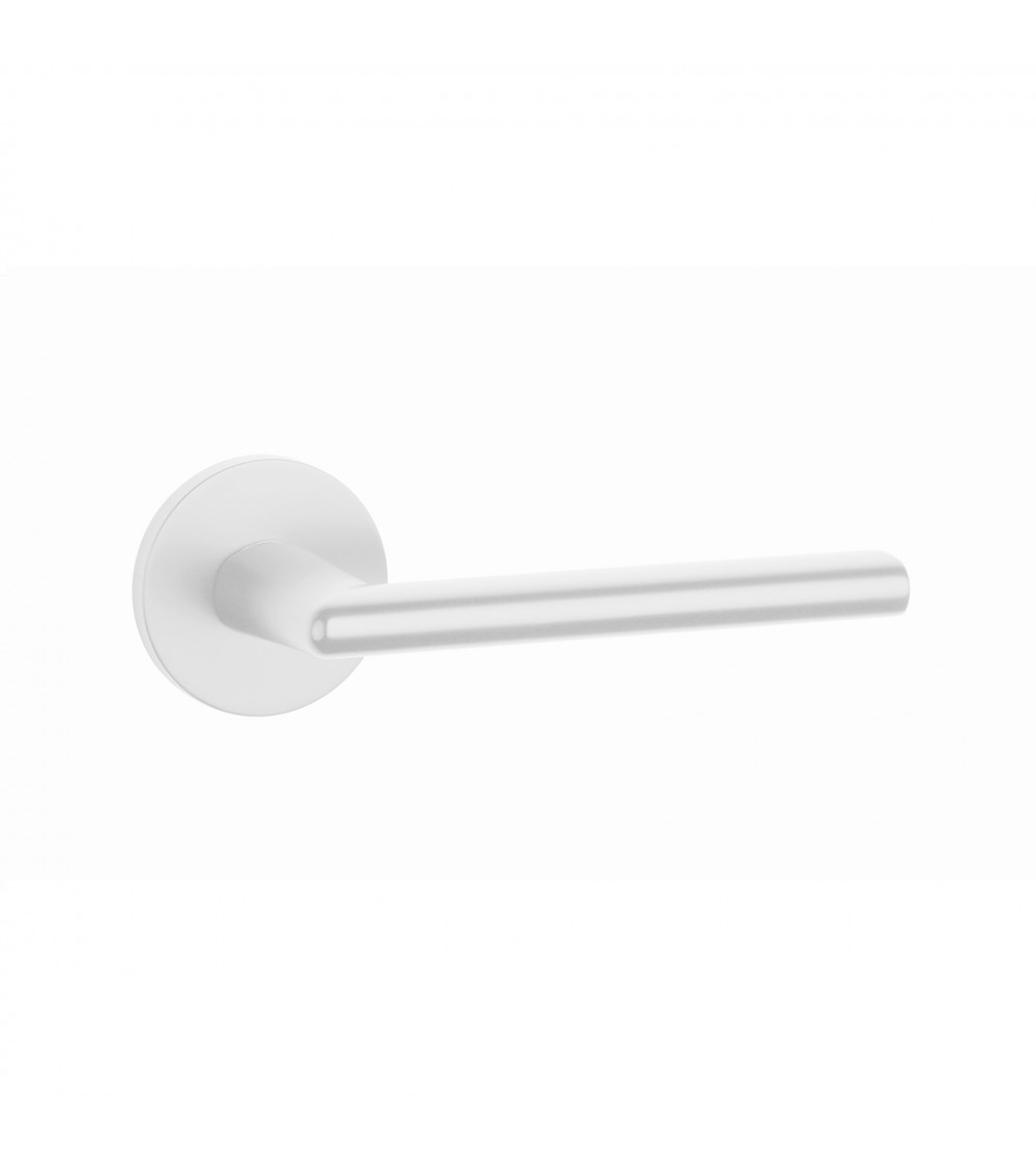 Poignée de porte sur plaque ronde KALMIA poignée design couleur 4
