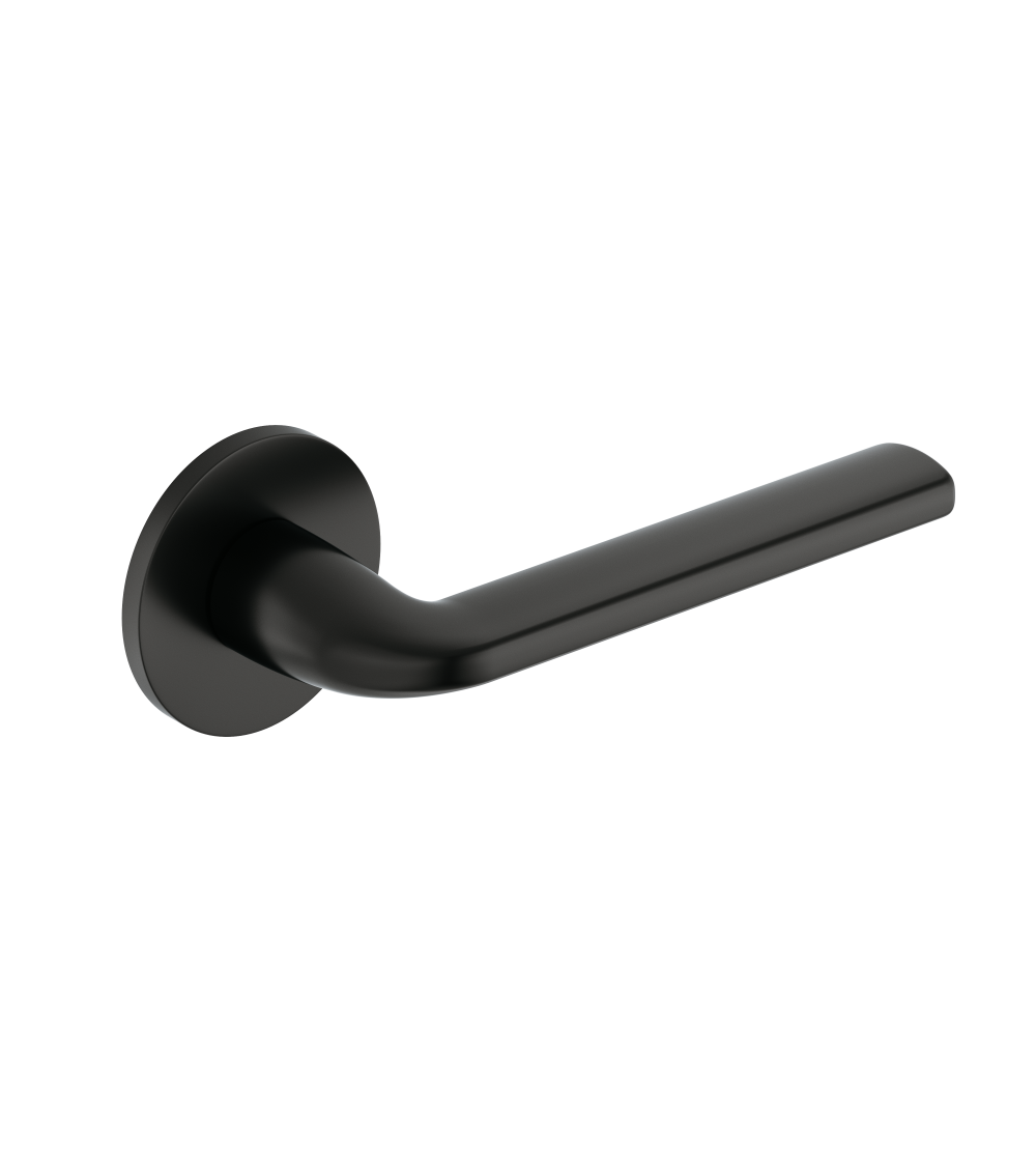black designer door handle sold by Milla poignées
