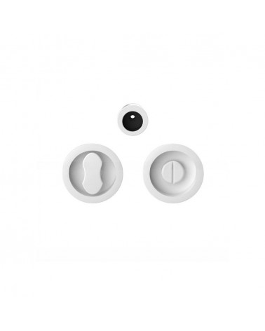 Poignée pour porte coulissante à condamnation couleur blanche Moon One poignée design