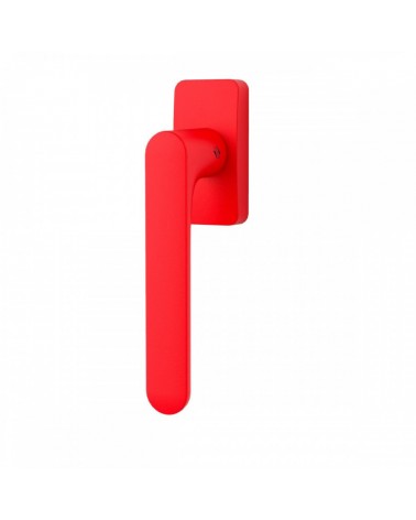 Poignée de fenêtre de couleur Rouge Fraise - Moon One Carrée -  poignée design
