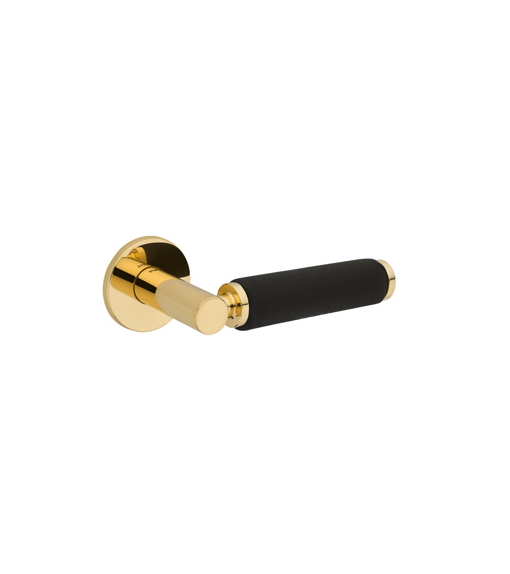 Poignée de porte contemporaine en cuir TUPAI 4200/202 ronde -  poignée design