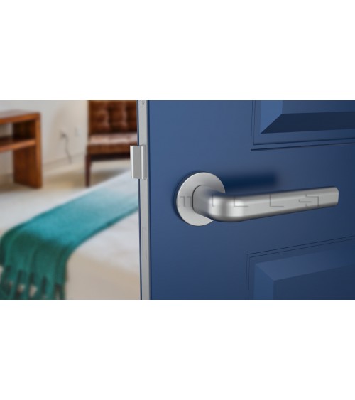 Poignée de porte chrome satiné INULLA poignée design