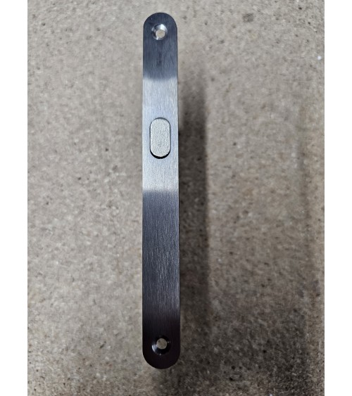 Serrure pour portes coulissantes - couleur chrome mat -  poignée design