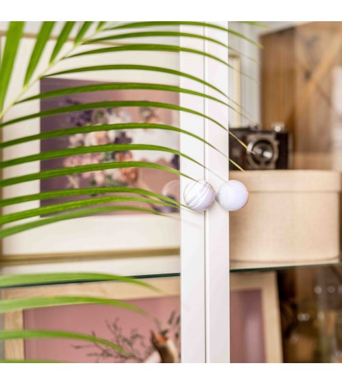 Bouton de meuble en bois de hêtre Lavande poignée design