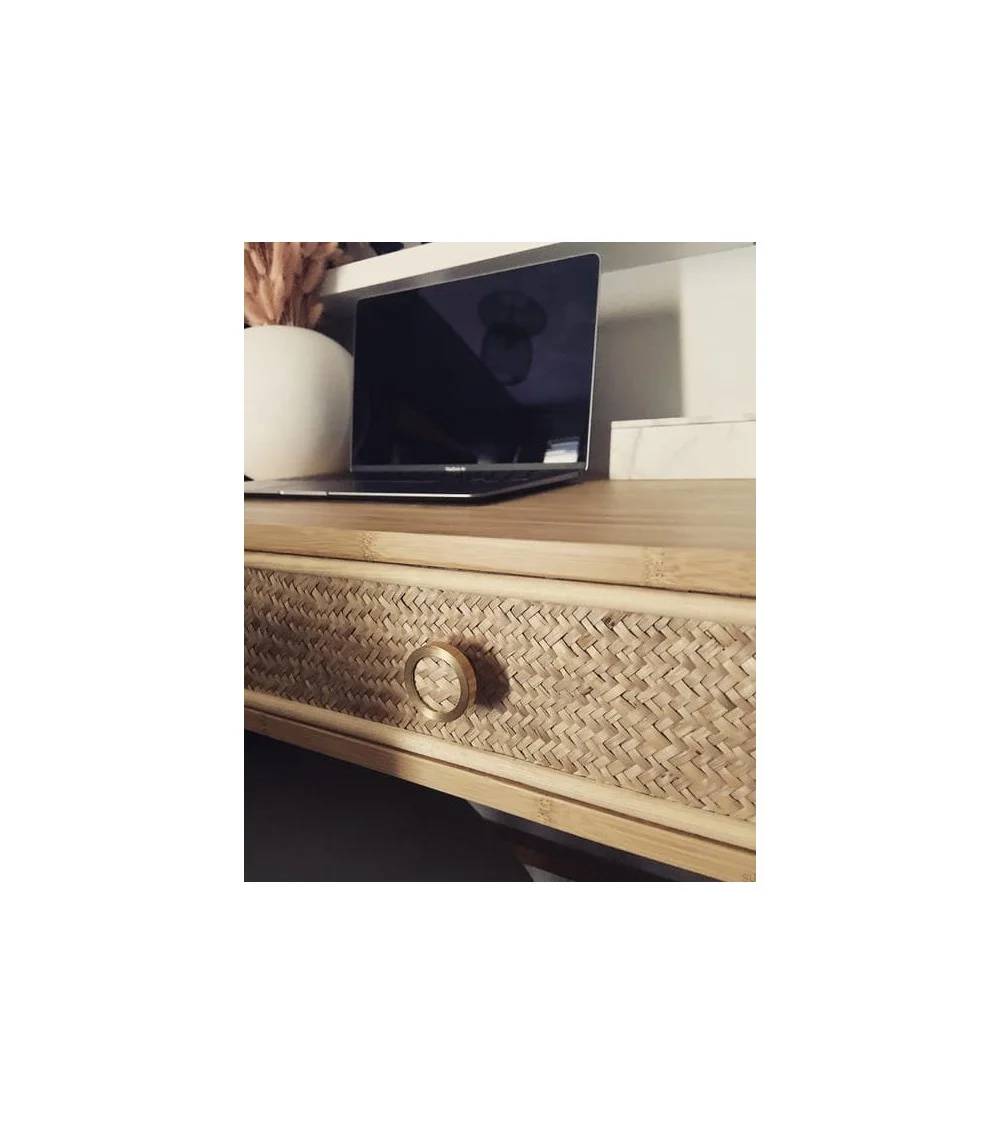 rattan drawer knob for office furniture