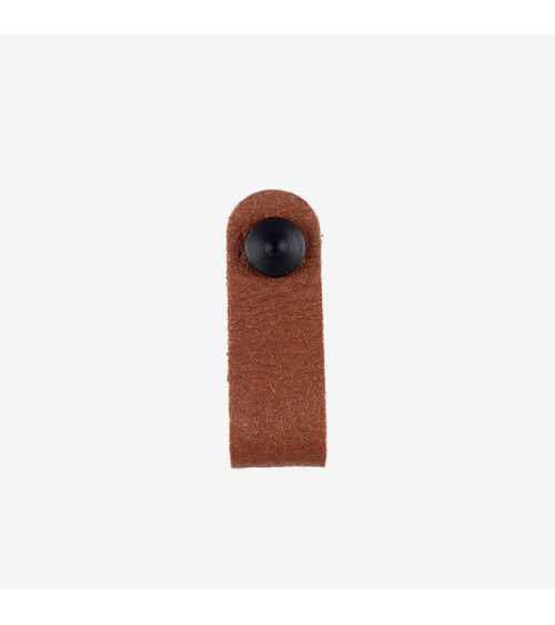 Bouton de meuble Marron en cuir d'ananas -  poignée design