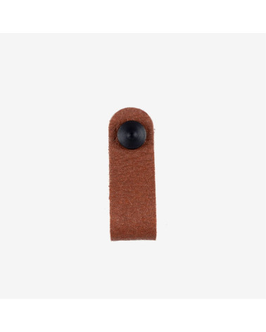 Bouton de meuble Marron en cuir d'ananas -  poignée design