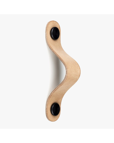 Poignée de meuble en cuir naturel -  poignée design