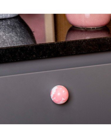Bouton de meuble en bois de Hêtre Rose -  poignée design