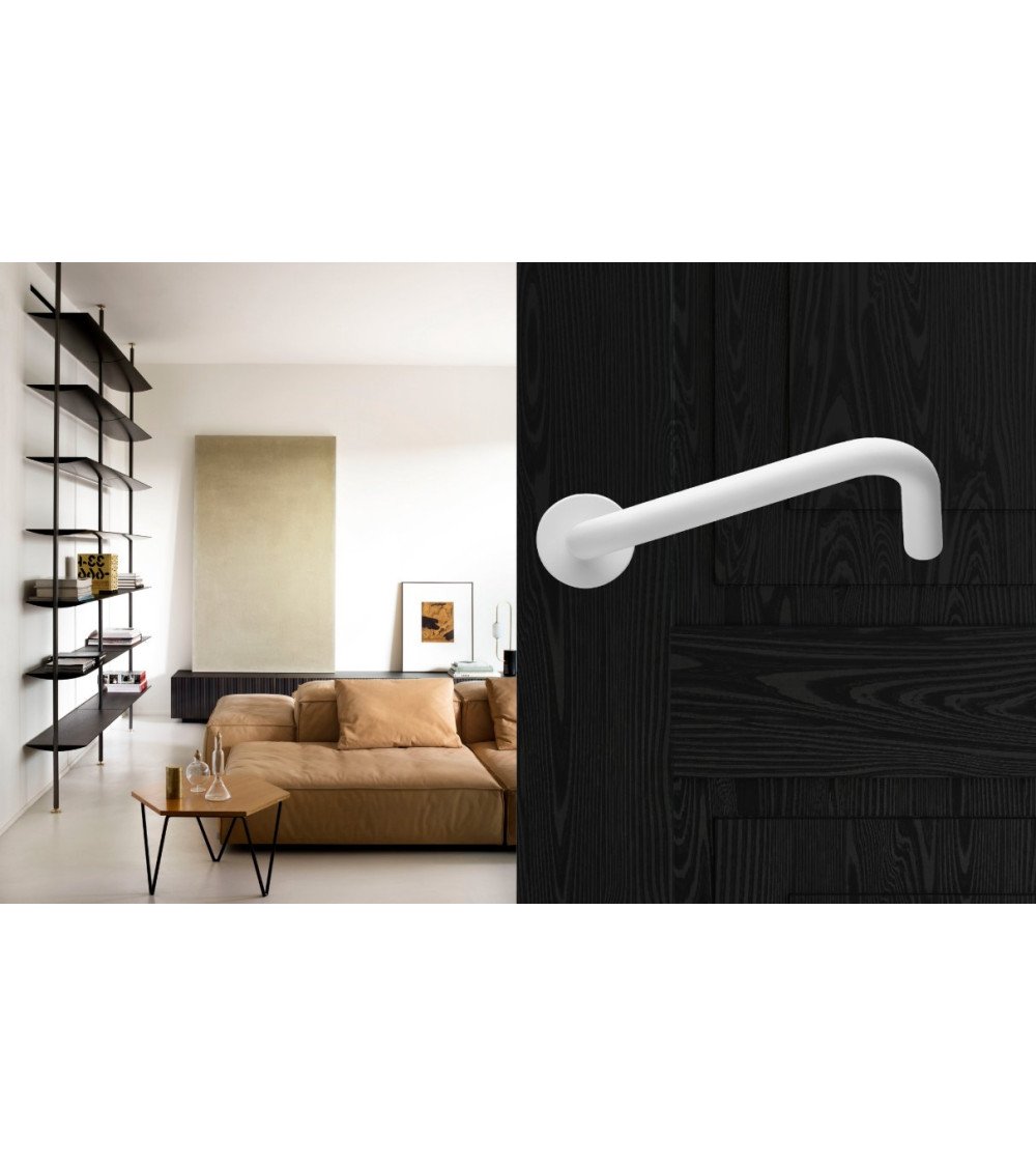 Poignées de Porte Blanches pour PMR model NoHand -  poignée design