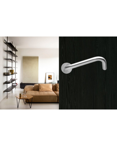 Poignées de Porte PMR Haut de Gamme en Inox Brossé - model NoHand -  poignée design