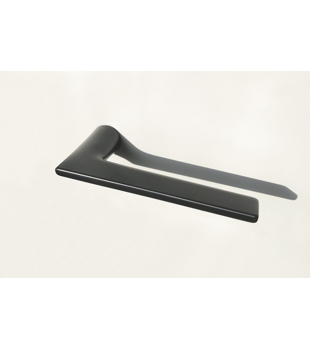 ultra-slim black door handle without backplate