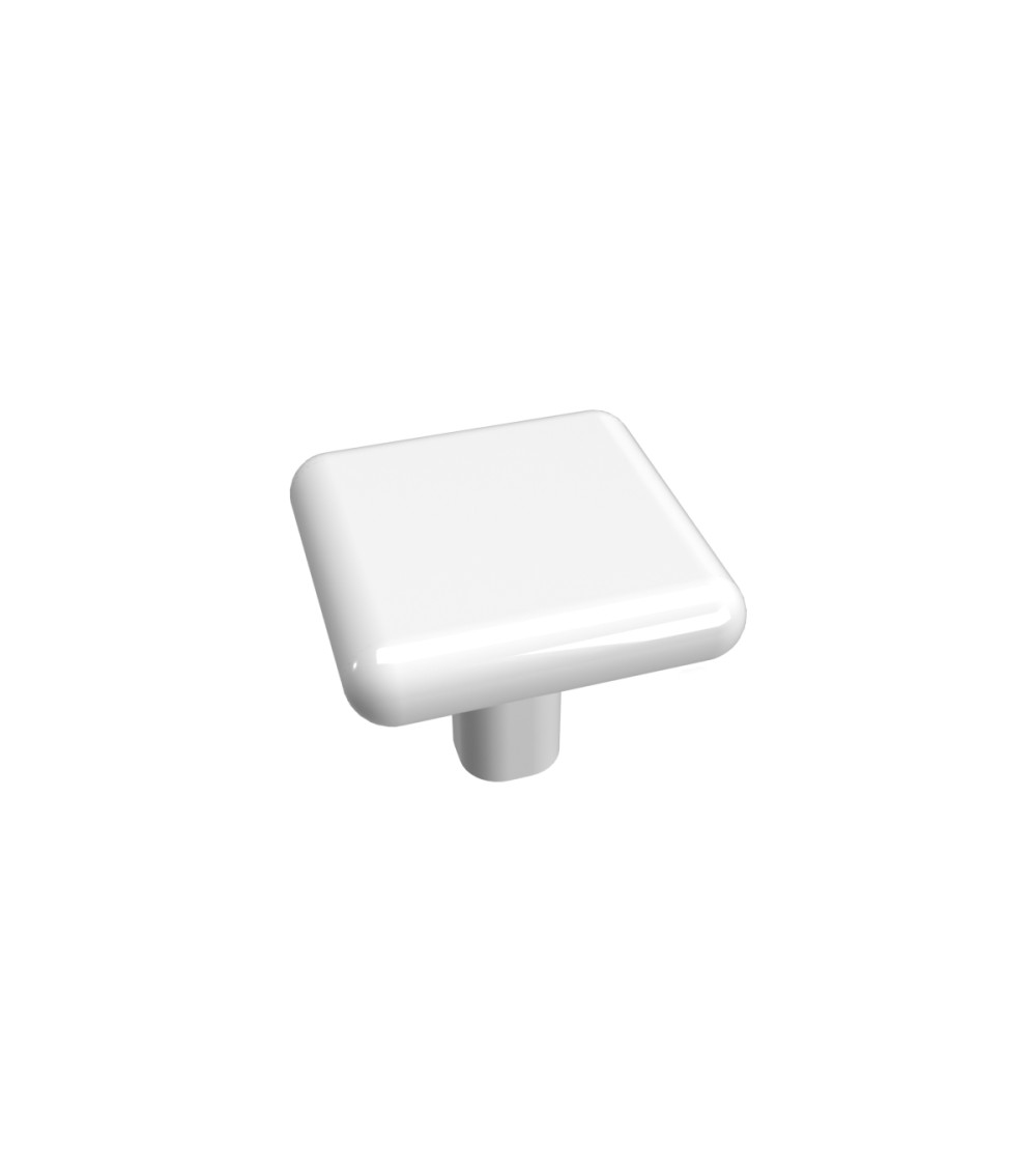Bouton de meuble blanc NOX poignée design