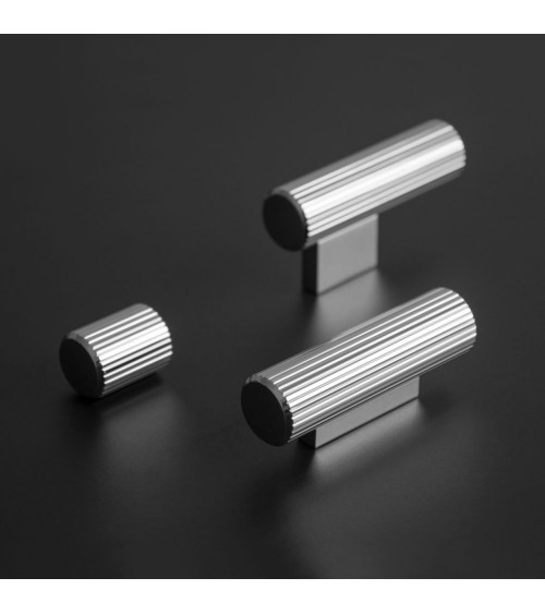 Bouton de meuble chrome poli AVANTI poignée design