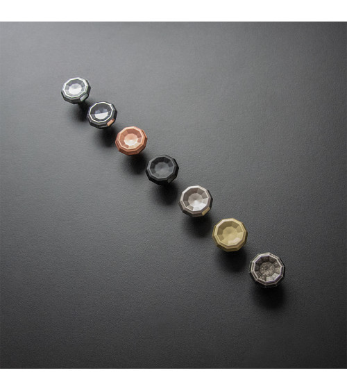 Bouton de meuble nickel satiné CAMPANA poignée design