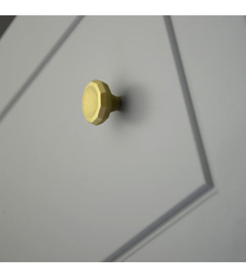 Bouton de meuble or mat CAMPANA poignée design