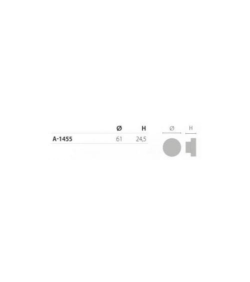 Bouton de meuble acier inoxydable/chrome brillant ARS poignée design