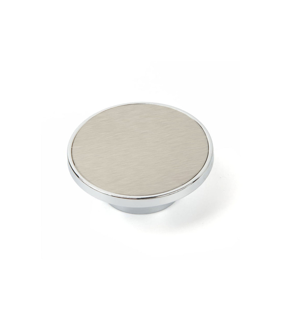 Bouton de meuble acier inoxydable/chrome brillant ARS poignée design