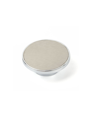 Bouton de meuble acier inoxydable/chrome brillant ARS poignée design