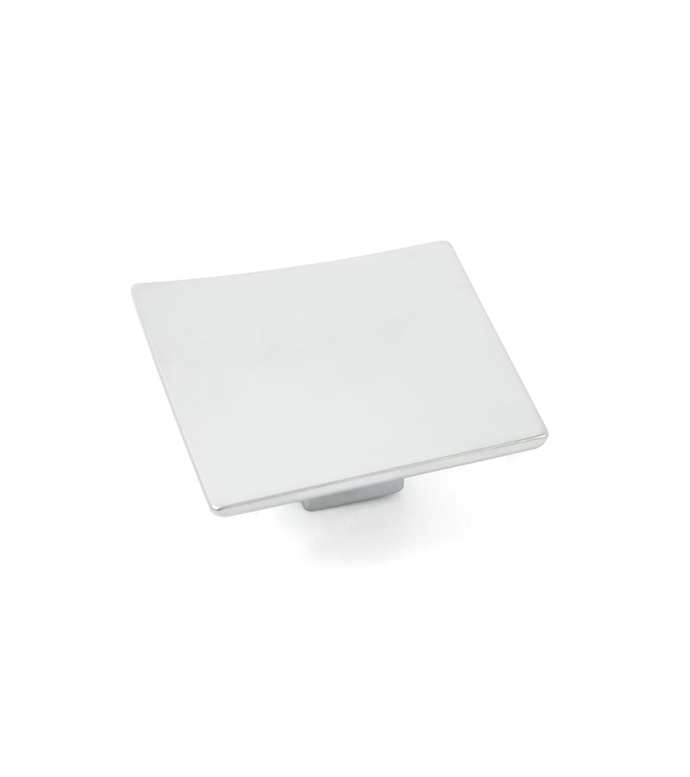Bouton de meuble chrome satiné BLUES poignée design