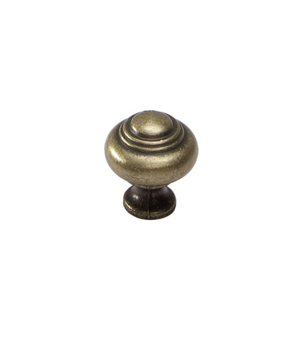 Bouton de meuble patine sur laiton HESTIA poignée design