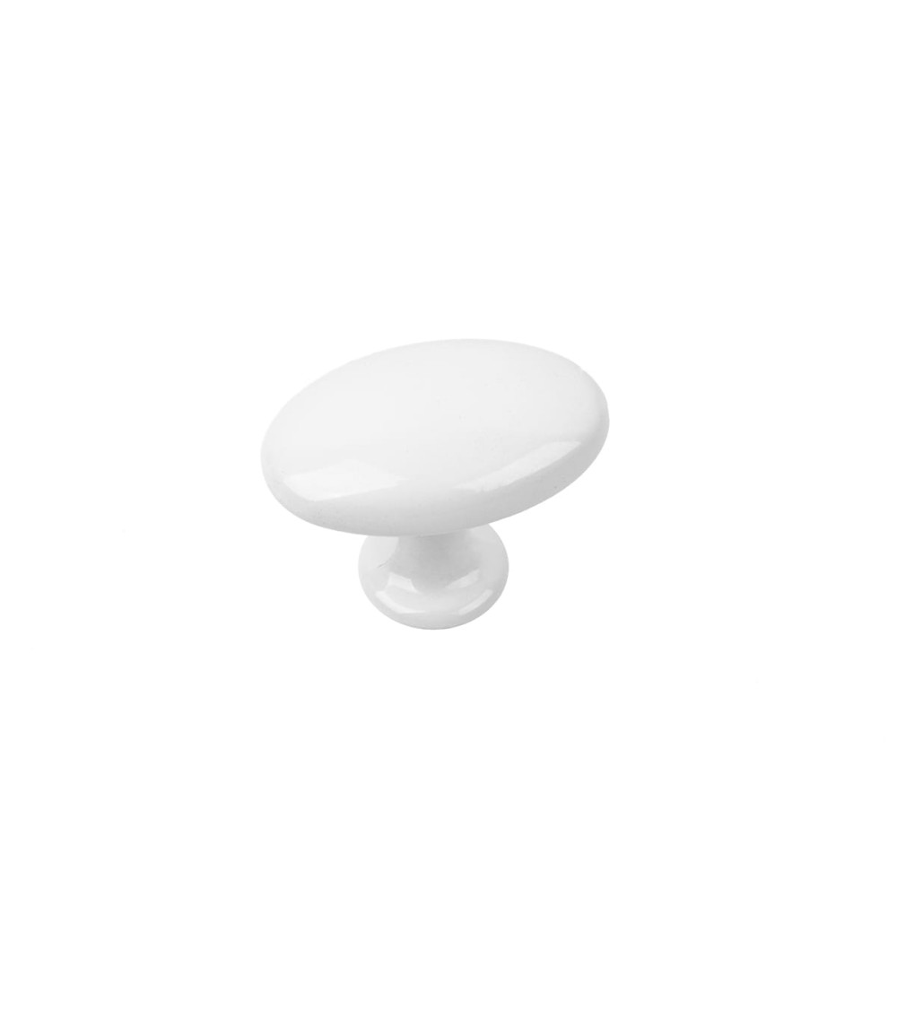 Bouton de meuble blanc NAPOLI poignée design