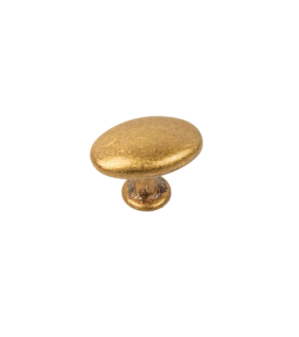 Bouton de meuble patine sur laiton NAPOLI poignée design