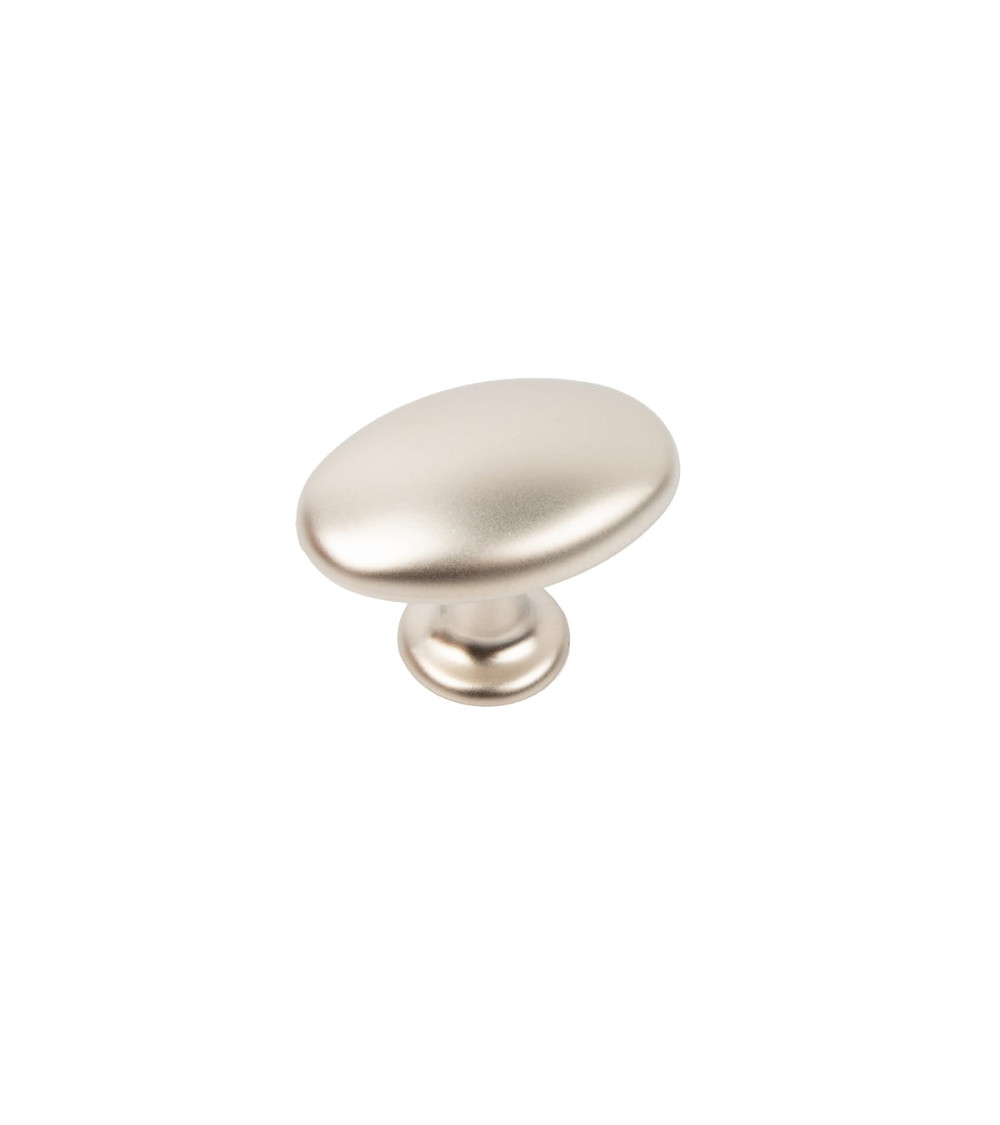 Bouton de meuble nickel satiné NAPOLI poignée design