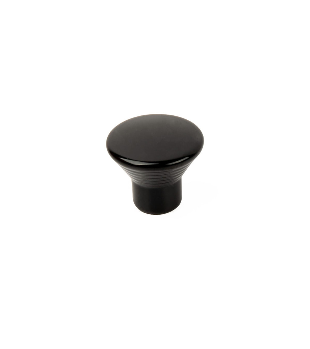 Bouton de meuble noir brillant SYDNEY poignée design