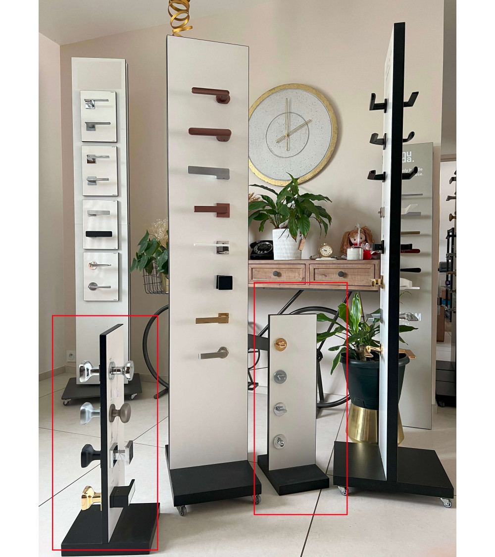 Petit panneau de Présentation de 8 Poignées pour Showroom
